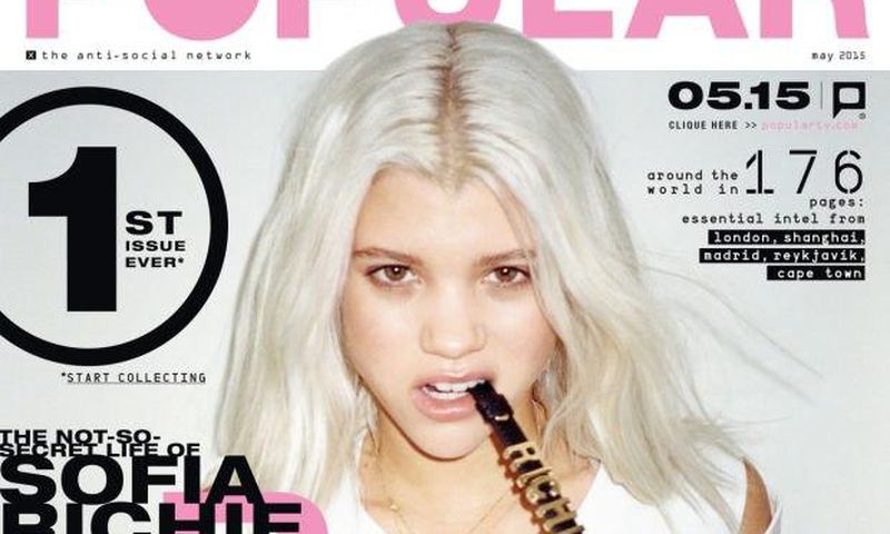 Sophia Richie for the first edition of Popular Magazine
