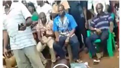 Pastor nabbed with a ‘Ghana must go’ bag full of used female panties (Video)