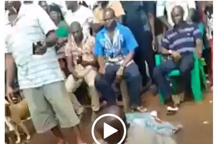 Pastor nabbed with a ‘Ghana must go’ bag full of used female panties (Video)