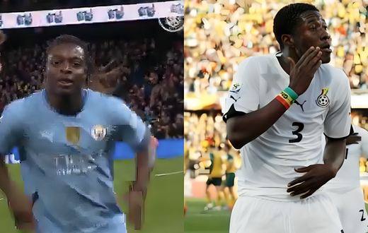 VIDEO: Jeremy Doko does Asamoah Gyan dance celebration after scoring in Manchester City win