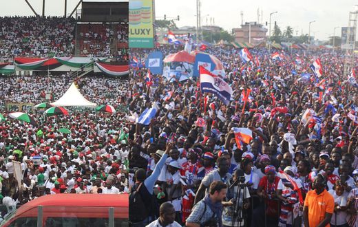 NPP and NDC rallies