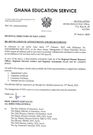 Ghana Education Service to reinstate dismissed last-minute recruited staff