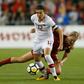 Christine Sinclair (#12, pictured November 2017) poked home her 180th international goal nine minutes from time