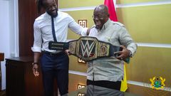 WWE’s Kofi Kingston and President Akufo-Addo