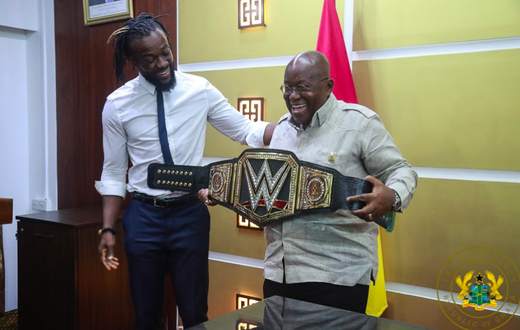 WWE’s Kofi Kingston and President Akufo-Addo