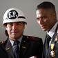 Antonio Valencia getting his Order of Merit from Ecuador's president
