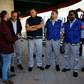 Observers from The Temporary International Presence in Hebron (R, pictured January 2019) stand next to Palestinians carrying placards denouncing the Israeli prime minister's recent decision not to renew their mandate, a move Turkey has also denounced