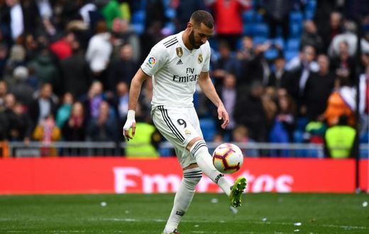 Karim Benzema left the pitch with the match-ball after scoring a hat-trick against Athletic Bilbao on Sunday.
