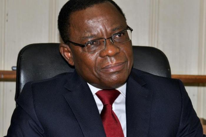 Arrested Cameroon opposition leader Maurice Kamto (pictured August 2018) was warned that he was leading the Bamileke people to a similar fate of Jews murdered in the Second World War