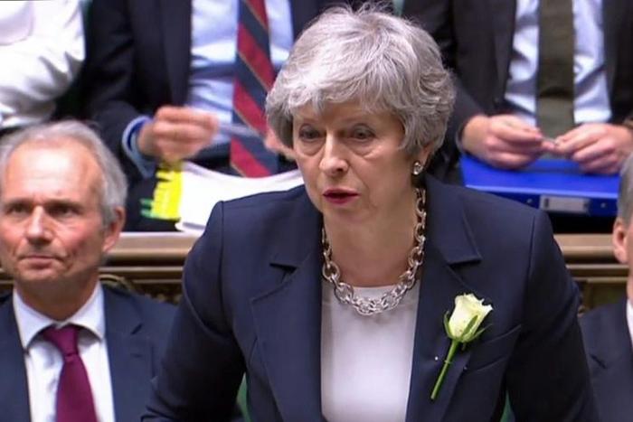 May compared her Brexit battle with Brussels to Liverpool footballers' stirring Champions League comeback