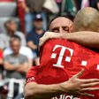 Arjen Robben and Franck Ribery bid farewell to the Allianz Arena on Saturday