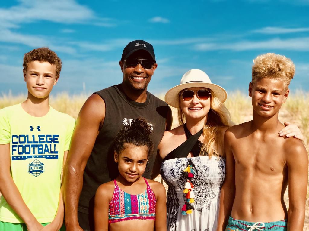 Lacey and her family on vacation last year.