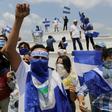 Opposition activists demonstrated against Nicaraguan President Daniel Ortega in Managua in April