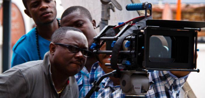 Ivan Quashigah on set
