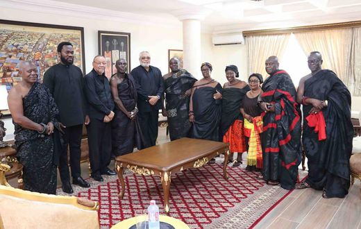 Rawlings pays final respects to Kyebihene and Abontendomhene