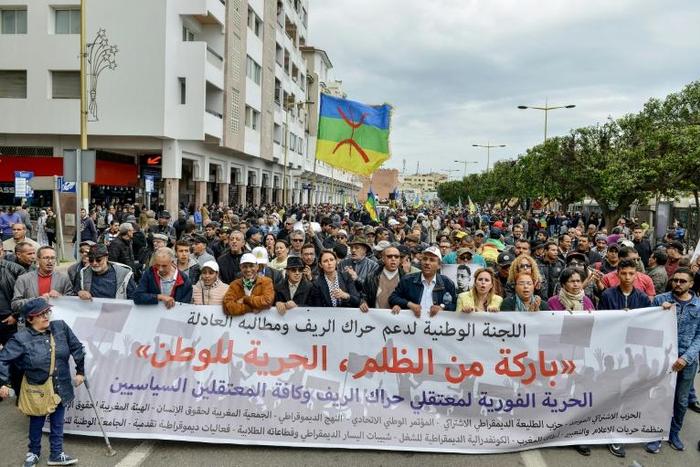 Thousands marched in the Moroccan capital Rabat on Sunday