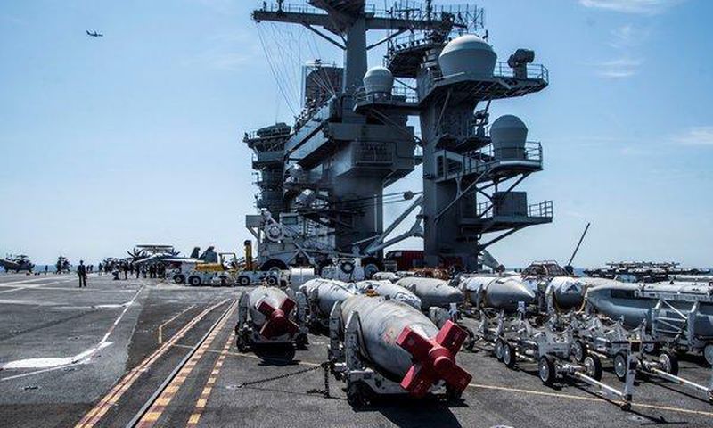 Citing Iranian threat, U.S. sends carrier group and bombers to Persian Gulf
