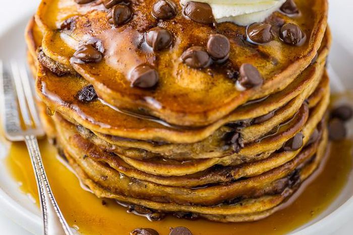 Chocolate chip pancakes