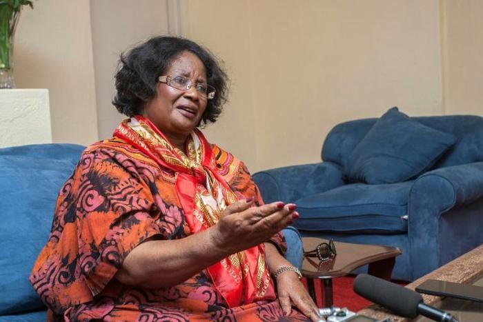 Former Malawi president Joyce Banda, pictured at an interview in her home last April