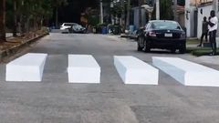 3D zebra crossing