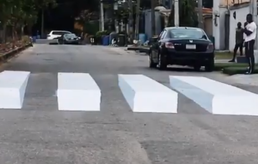 3D zebra crossing