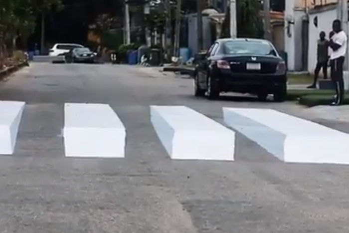 3D zebra crossing