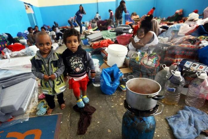 Thousands of African migrants have become trapped near Tripoli amid fighting for control of the Libyan capital, with aid organisations increasingly fearful for their plight