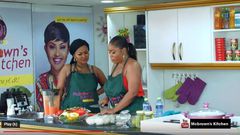 Moesha Buduong cooks banku & tilapia with vegetables on McBrown’s Kitchen