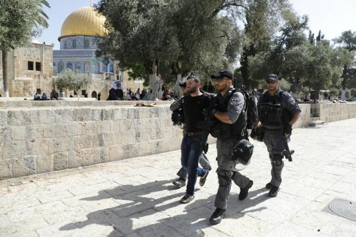 Israeli police arrested several Palestinian protesters after clashes at Jerusalem's Al-Aqsa Mosque compound