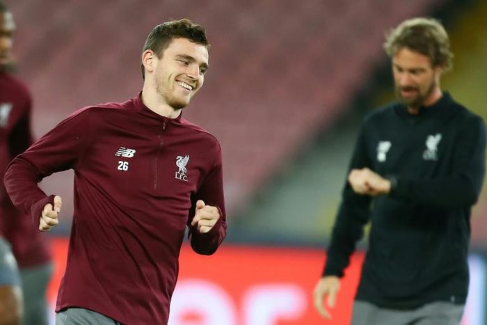Liverpool defender Andrew Robertson says Jurgen Klopp is staying calm despite the pressure
