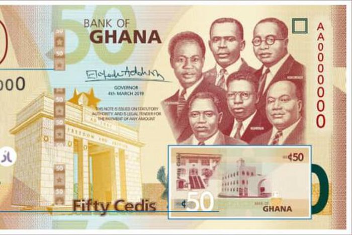 See the upgraded cedi notes, signed by BoG Governor Dr. Addison
