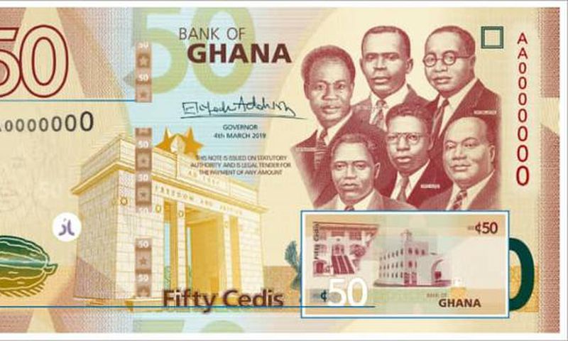 See the upgraded cedi notes, signed by BoG Governor Dr. Addison