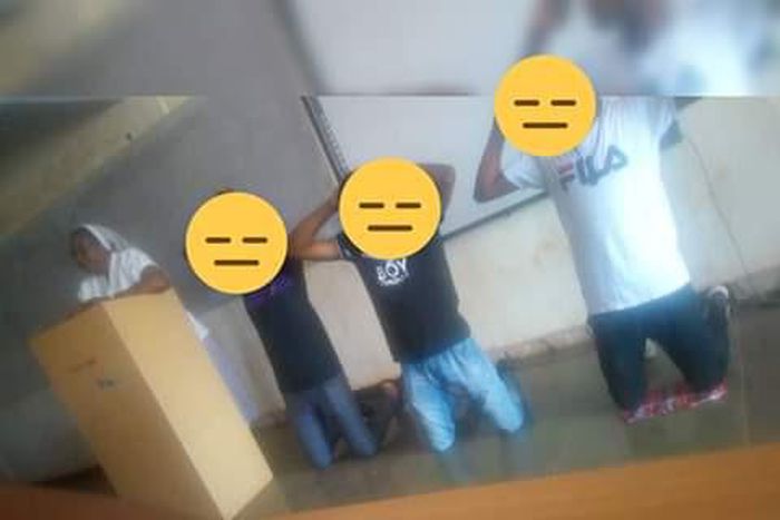 University lecturer makes students kneel down as punishment for failing to sweep classroom