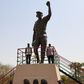Burkinabe leader Thomas Sankara's statue