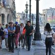 Foreign tourists walk along a street of Old Havana in May -- the administration of US President Donald Trump has eliminated the main avenue for Americans to visit the island