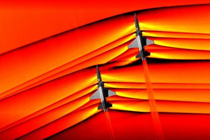 NASA has captured unprecedented images of the interaction of shockwaves from two supersonic jets