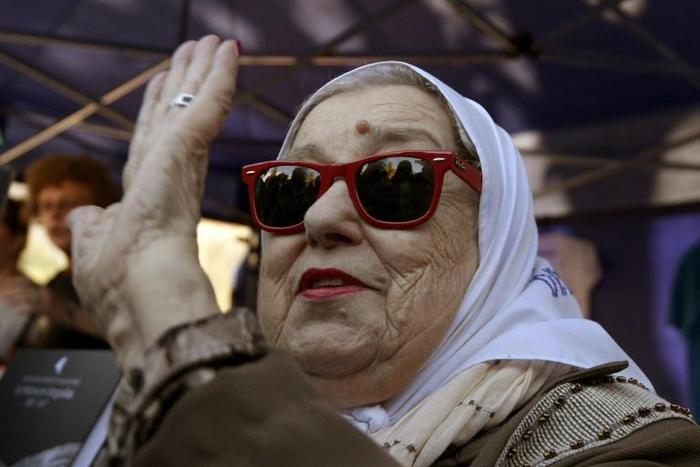 Hebe de Bonafini, pictured in 2017, is a founder of the Mothers of the Plaza de Mayo movement that has spent four decades searching for the truth behind the disappearance of their children