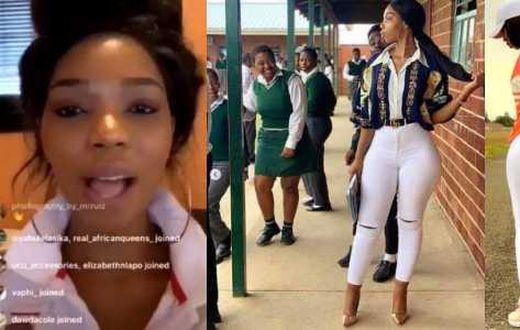 Beware: Secondary school teacher with heavy backside issues serious warning (Video)