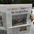 On Tuesday an opinion piece in the International New York Times criticising Pakistan's powerful army was censored and replaced by a blank space