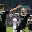 Joel Veltman and Donny van de Beek of Ajax - the Dutch side are into the Champions League quarter-finals after their stunning win over Real Madrid in the last round