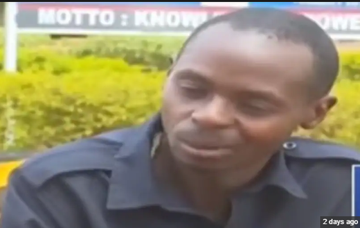 University graduate becomes security guard at his former S.H.S after years of fruitless job searching