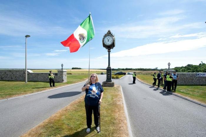 Trump's Scottish golf course has attracted protests
