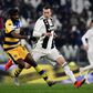 Parma's Ivorian forward Gervinho (L) holds off Juventus' Italian forward Federico Bernardeschi during the Italian Serie A football match Juventus vs Parma on February 2, 2019 at the Juventus stadium in Turin.
