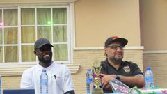 Talal Fattal with Maurice Offei