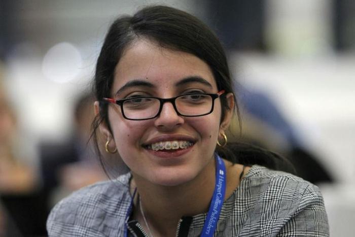 Nujeen Mustafa, pictured at the Frankfurt Book Fair in October 2016, asked the United Nations Security Council to do more to address the humanitarian needs of disabled people affected by the conflict in her homeland, Syria