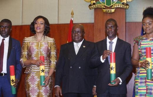 Nana addo with EC bosses