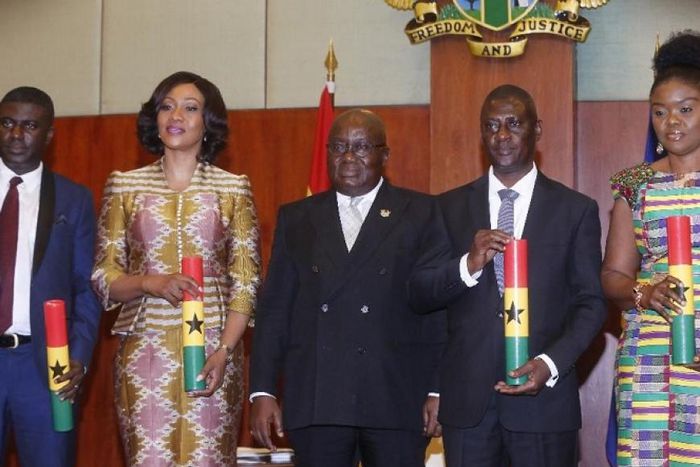 Nana addo with EC bosses