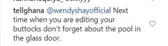 Instagram comment