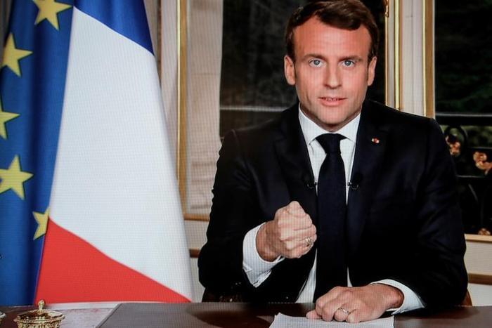 Macron addressed the nation on Tuesday with his comments devoted to the rebuilding of Notre-Dame