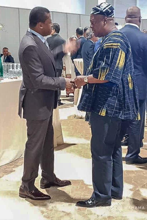 Mahama with Togo president